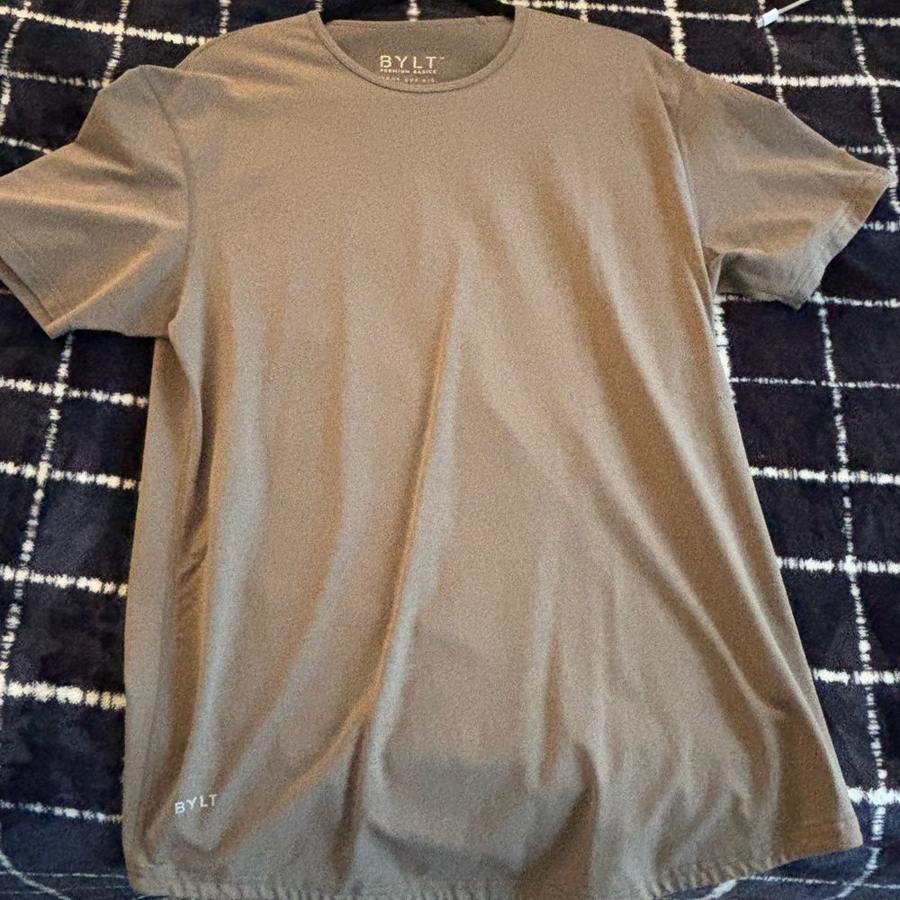 BYLT Basics Men's Gray Short Sleeve Tee